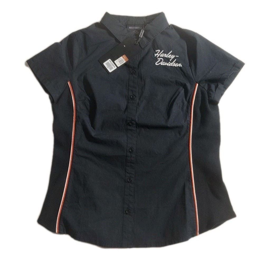 NWT Juniors Girls Harley-Davidson Inherent Button Front Shirt - 99023-23VW Large